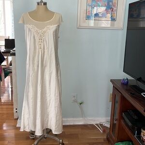 DENTELLE SATIN GOWN Bridal Lingerie Beaded Sequin LACE